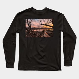 Potomac River Sunset Long Sleeve T-Shirt